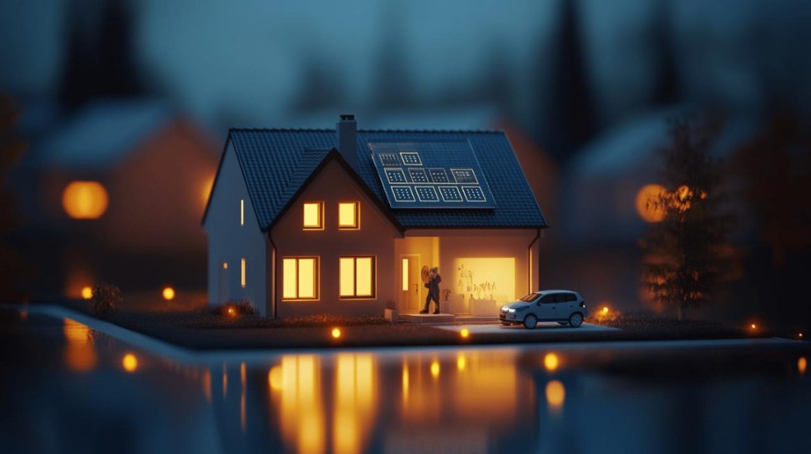 Une main tenant une ampoule, symbolisant un "fournisseur d'énergie" et la connexion à l'électricité, avec l'idée d'un service complet